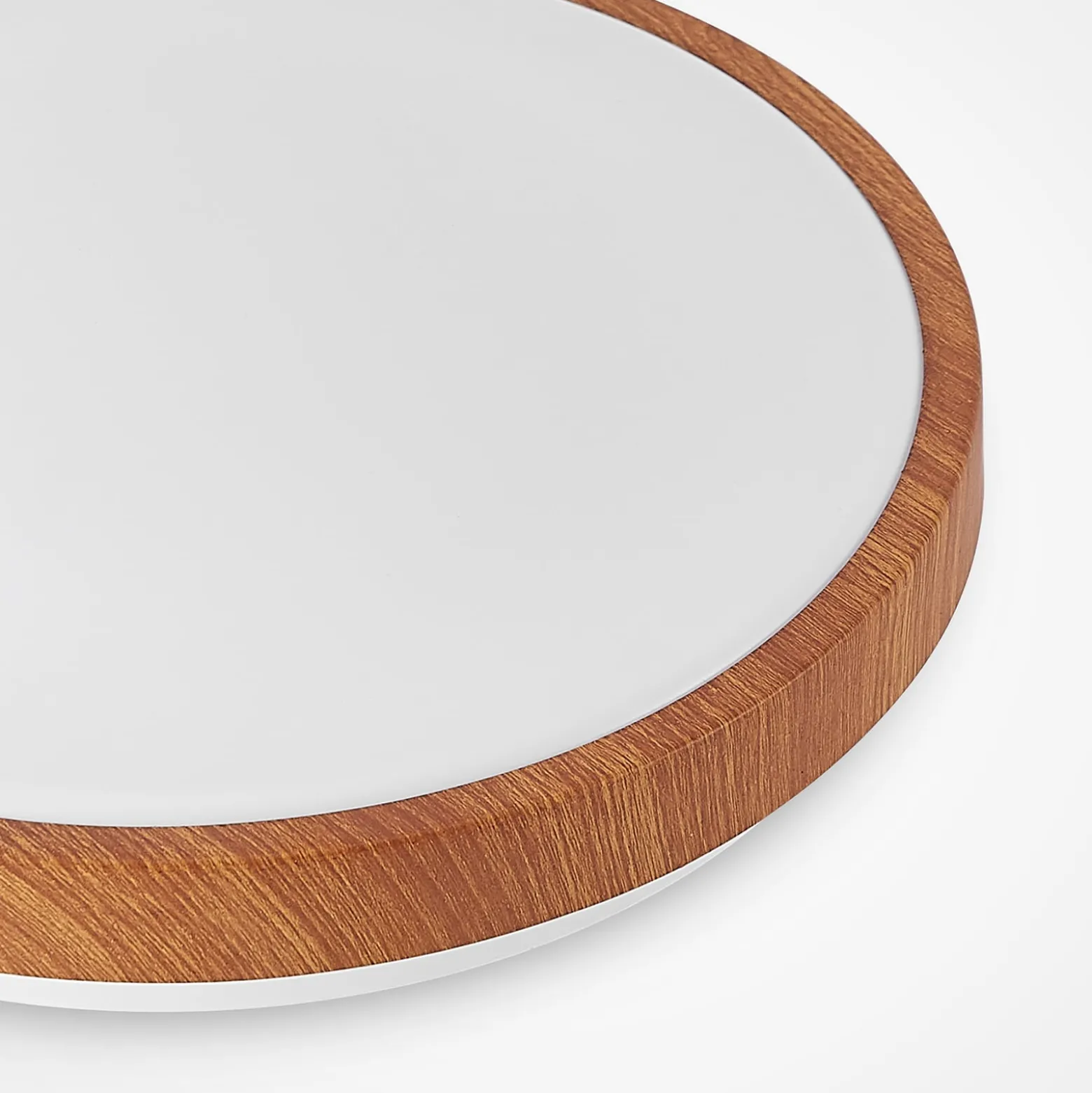 Lindby LED-kattovalaisin Mynte, Ø30cm, puun näköinen, muovi