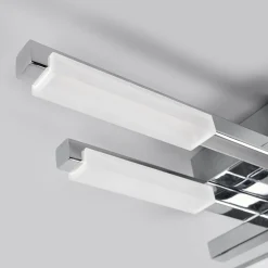 Lindby LED-kattovalaisin Patrik, 62 cm, 6 valoa, kromi, IP44