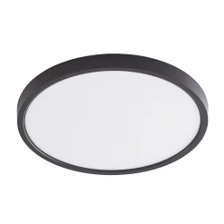 Lindby LED-kattovalaisin Pravin, Ø 30 cm, CCT, musta