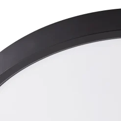 Lindby LED-kattovalaisin Pravin, Ø 30 cm, CCT, musta