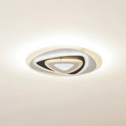 Lindby LED-kattovalaisin Rebeka, Ø 50 cm, CCT, kaukosäädin
