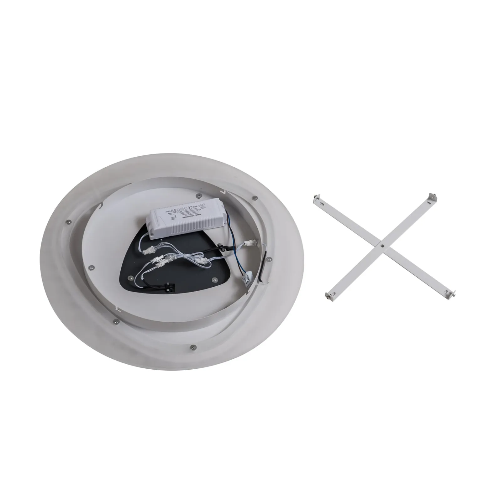 Lindby LED-kattovalaisin Rebeka, Ø 50 cm, CCT, kaukosäädin