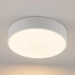 Lindby LED-kattovalaisin Simera, Ø 30cm, valkoinen, metallia