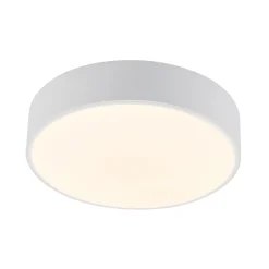 Lindby LED-kattovalaisin Simera, Ø 30cm, valkoinen, metallia