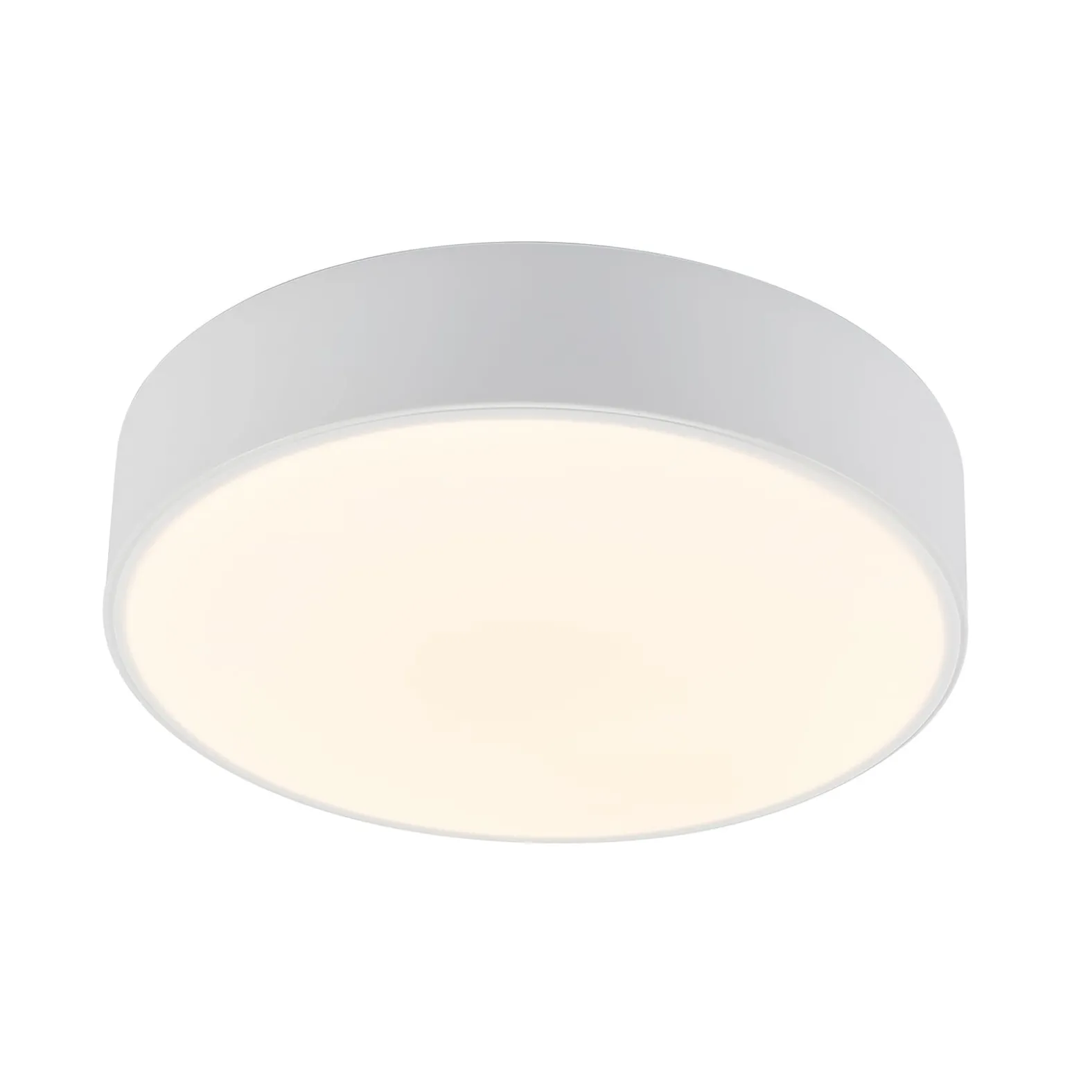 Lindby LED-kattovalaisin Simera, Ø 30cm, valkoinen, metallia