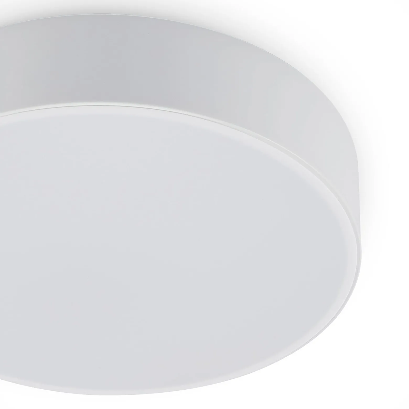 Lindby LED-kattovalaisin Simera, Ø 30cm, valkoinen, metallia