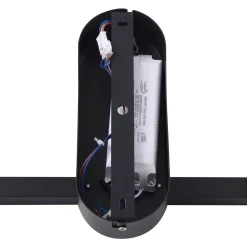 Lindby LED-kattovalaisin Yulla, 34 cm, musta, anturi