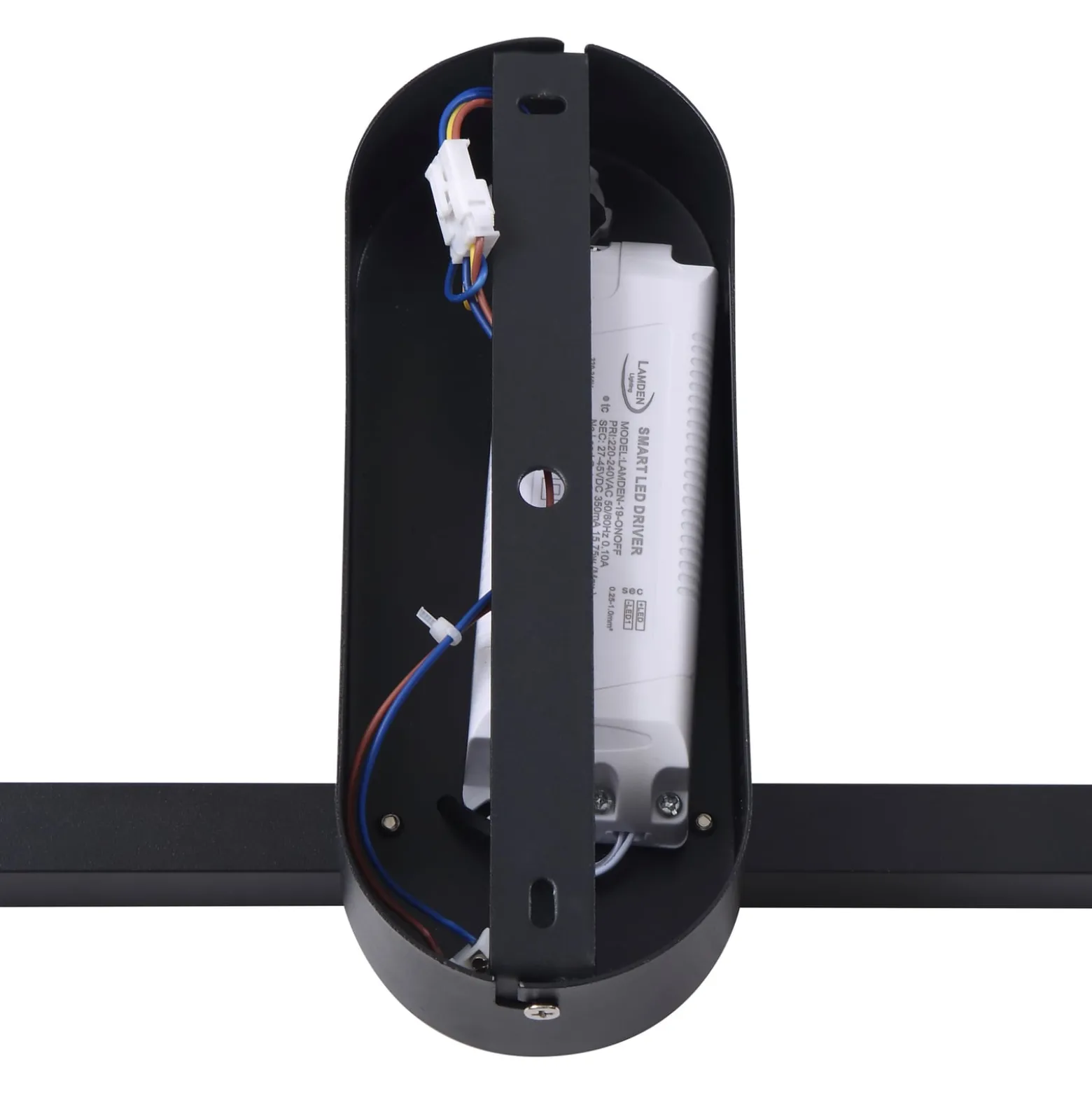 Lindby LED-kattovalaisin Yulla, 34 cm, musta, anturi