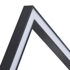 Lindby LED-kattovalaisin Yulla, 34 cm, musta, anturi