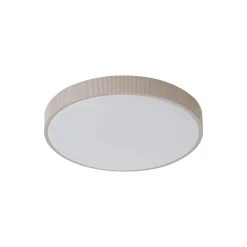 Lindby LED-kattovalaisin Zylo, taupe, Ø49 cm, CCT-himmennettävä