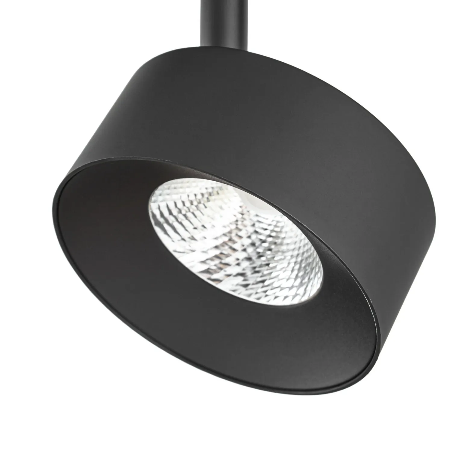 Lindby LED-kiskospotti Linaro, musta, Ø 9,5 cm, 3 000 K