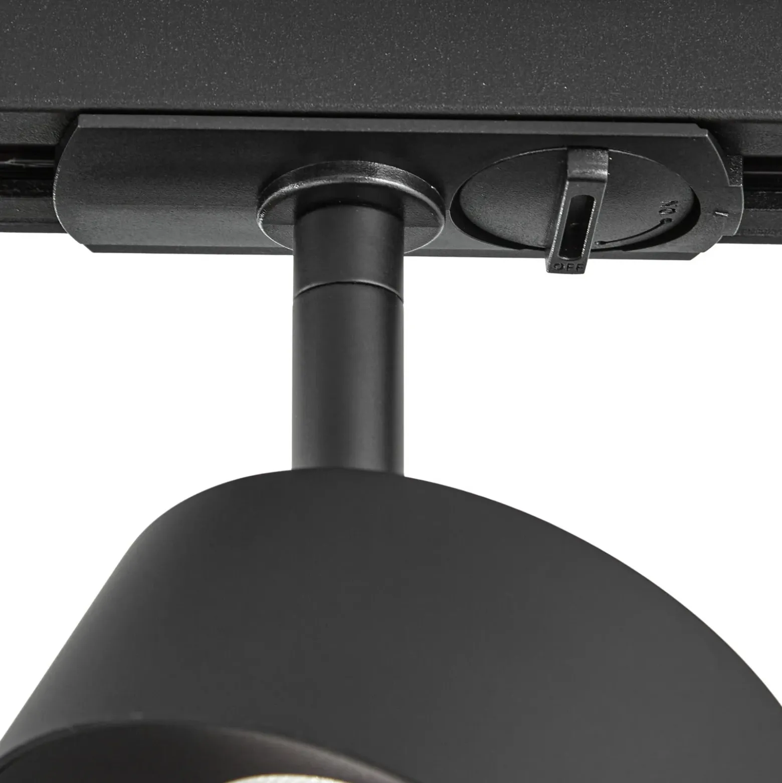 Lindby LED-kiskospotti Linaro, musta, Ø 9,5 cm, 3 000 K