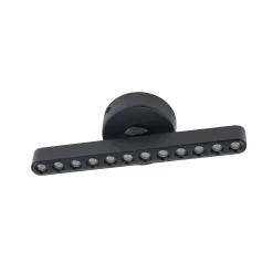Lindby LED-kohdevalaisin Eldrin, musta, 1-valo, valopisteitä