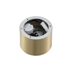 Lindby LED-kohdevalaisin Nivoria, Ø 12 cm, kullanvärinen, metallia
