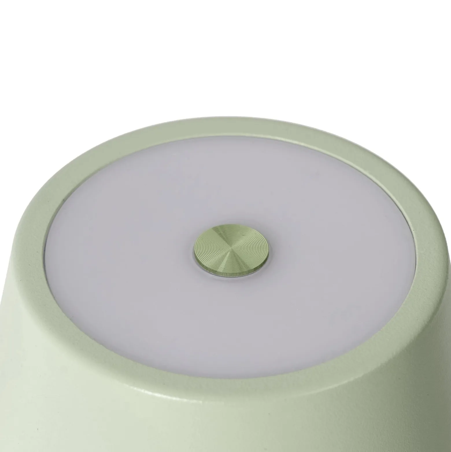 Lindby LED-ladattava pöytävalaisin Janea CROSS, vihreä, metallia