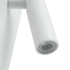Lindby LED-ladattava seinävalaisin Agit, valkoinen, metallia, kosketus himmennin
