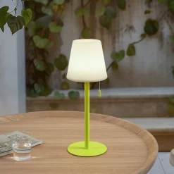 Lindby LED-ladattava valaisin Azalea keltainen alumiini CCT