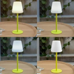Lindby LED-ladattava valaisin Azalea keltainen alumiini CCT