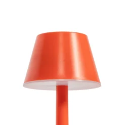 Lindby LED-ladattava valaisin Gaja, punainen, USB, IP44, RGBW,