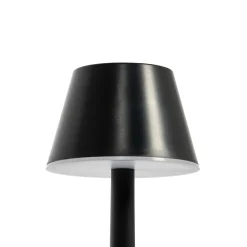 Lindby LED-ladattava valo Gaja, musta, USB, IP44, RGBW, himmeä.