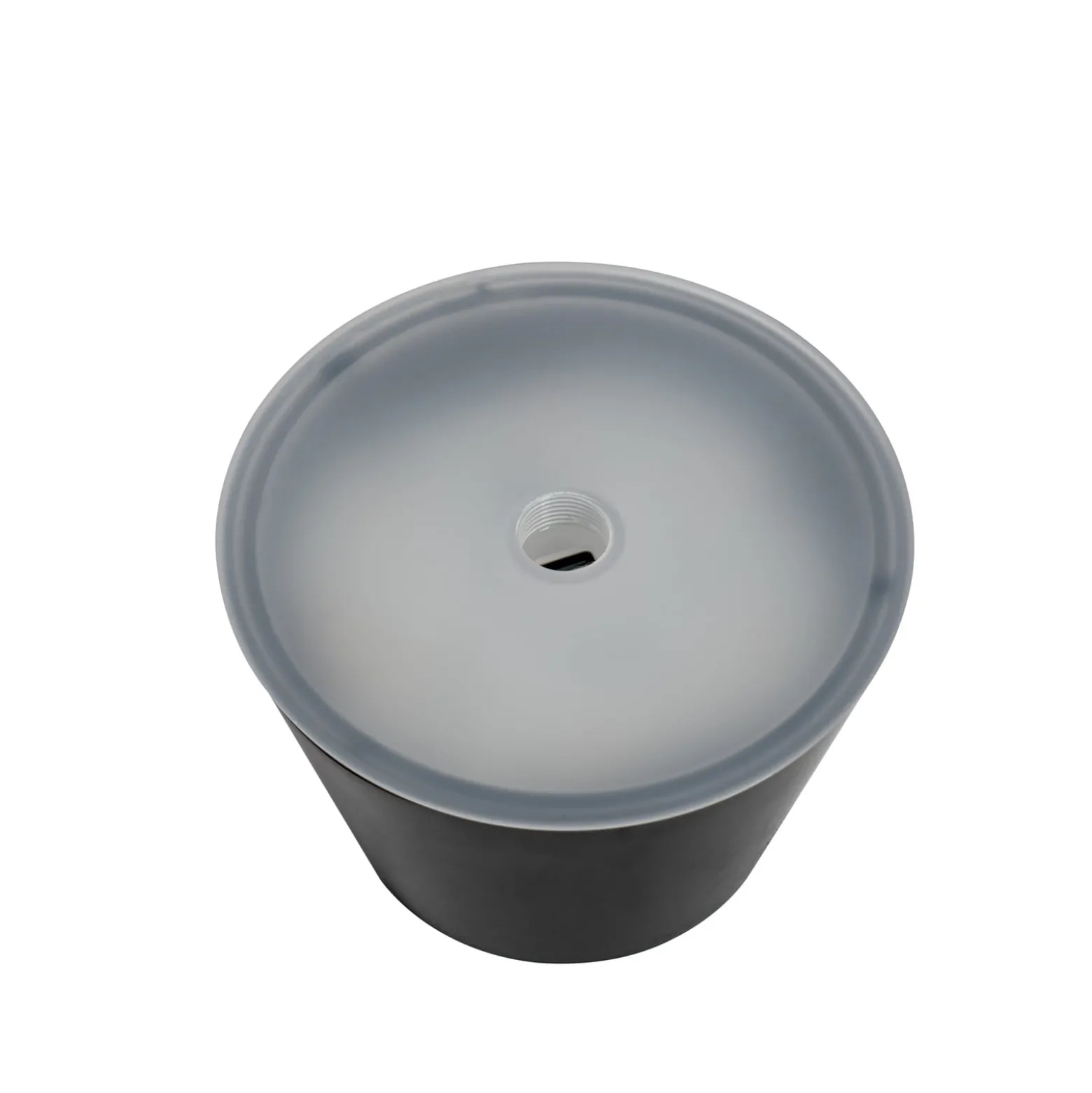 Lindby LED-ladattava valo Gaja, musta, USB, IP44, RGBW, himmeä.