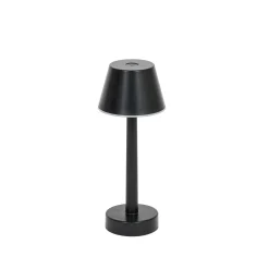 Lindby LED-ladattava valo Gaja, musta, USB, IP44, RGBW, himmeä.