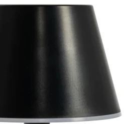 Lindby LED-ladattava valo Gaja, musta, USB, IP44, RGBW, himmeä.