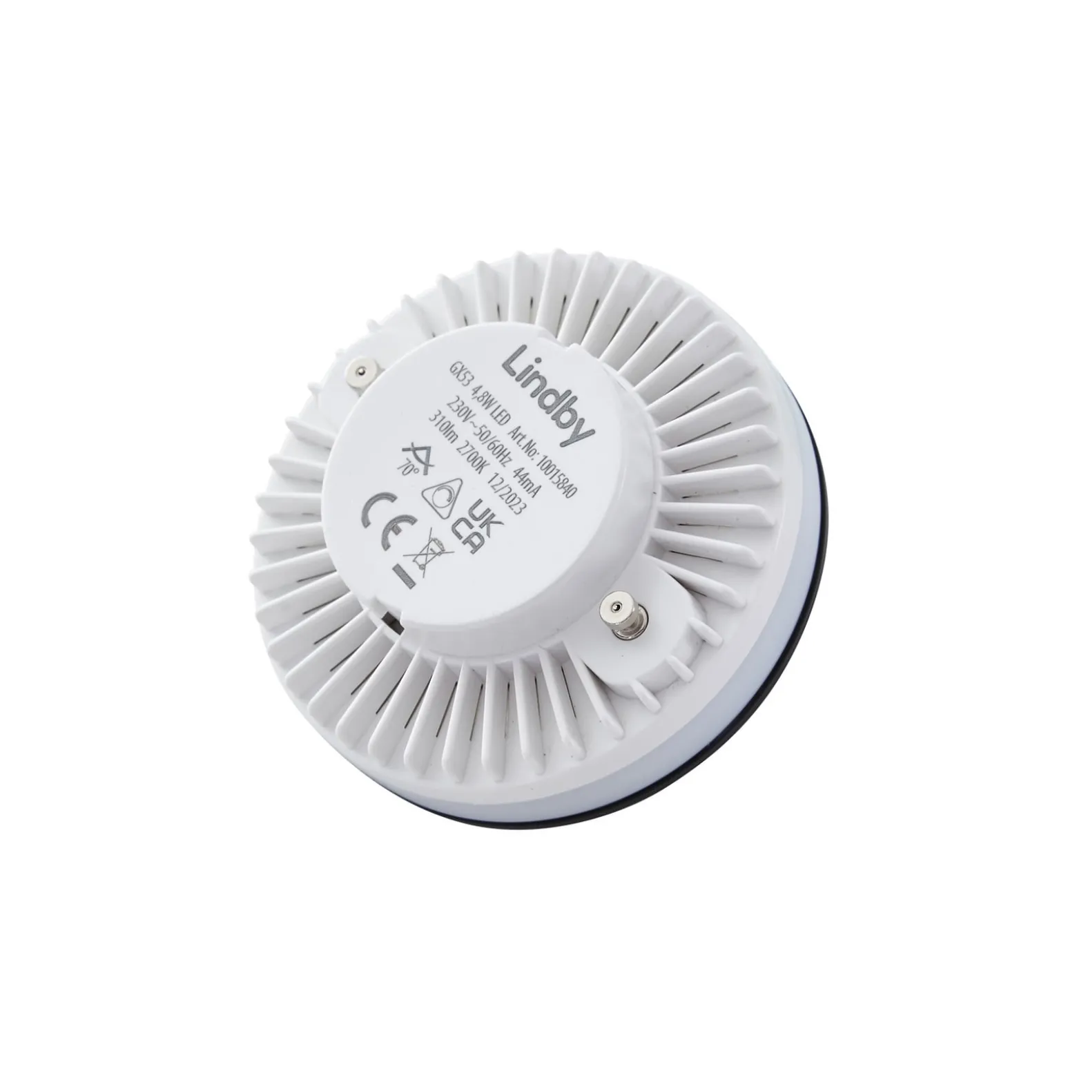 Lindby LED-lamppu, GX53, 4,8 W, musta, 2700 K, 7,5 x 3 cm