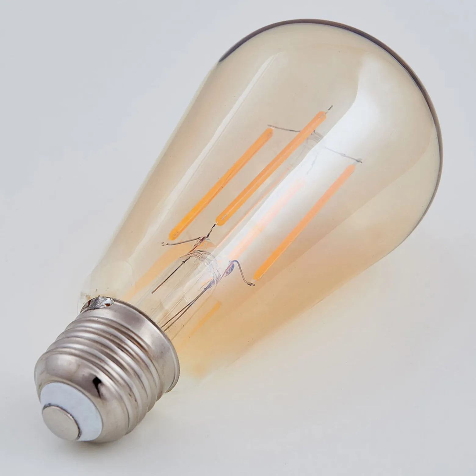 Lindby LED-lamppu, Rustika, E27, 6W, keltainen, 1800 K