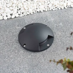 Lindby LED-lattiapistevalaisin Cormac, 2-valo, Ø 21 cm, IP67