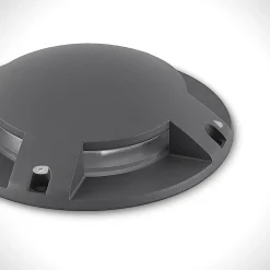 Lindby LED-lattiapistevalaisin Cormac, 4-valo, Ø 21 cm, IP67
