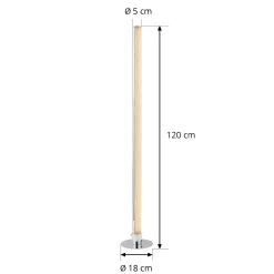 Lindby LED-lattiavalo Hadis, RGB, kaukosäädin, valkoinen, 120 cm
