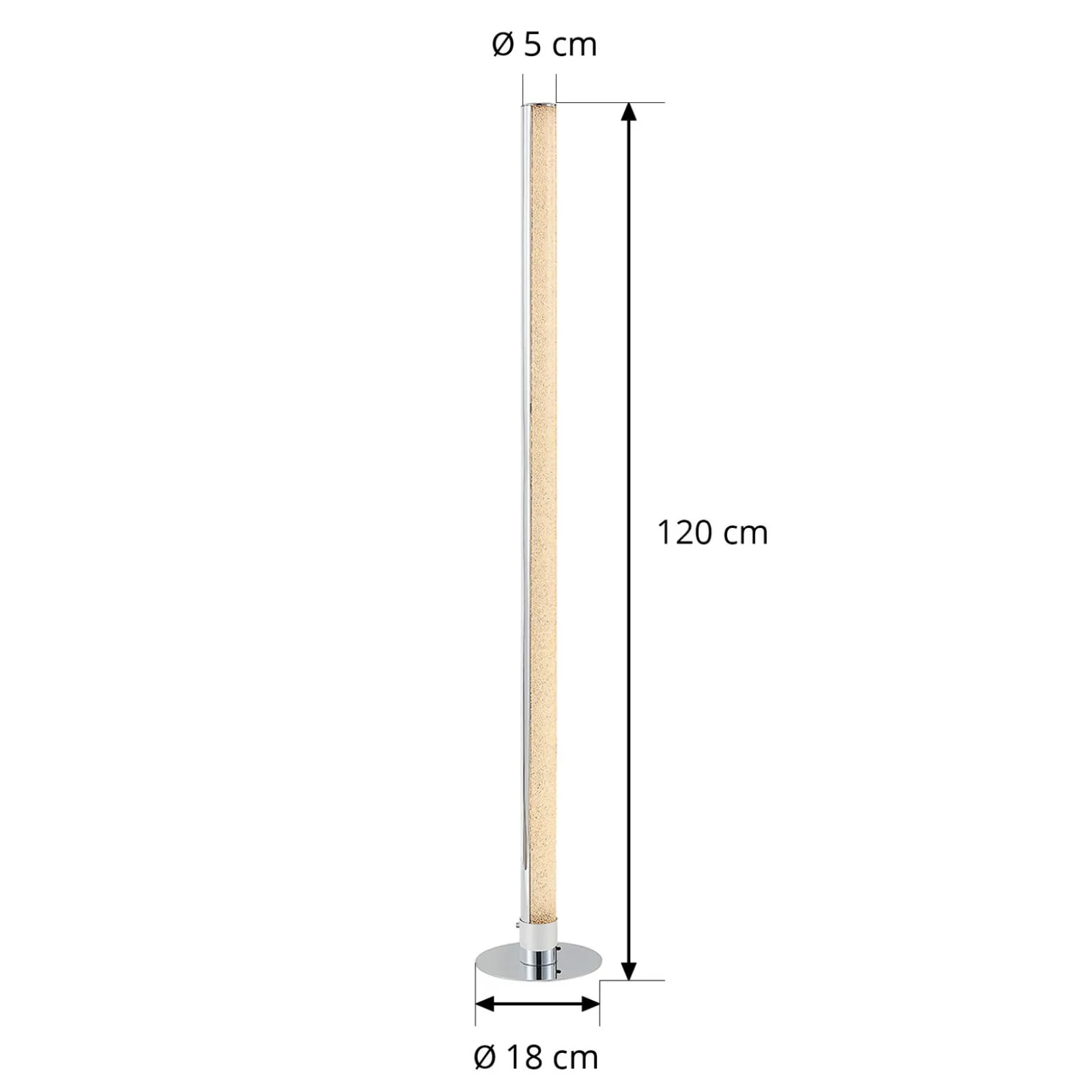 Lindby LED-lattiavalo Hadis, RGB, kaukosäädin, valkoinen, 120 cm
