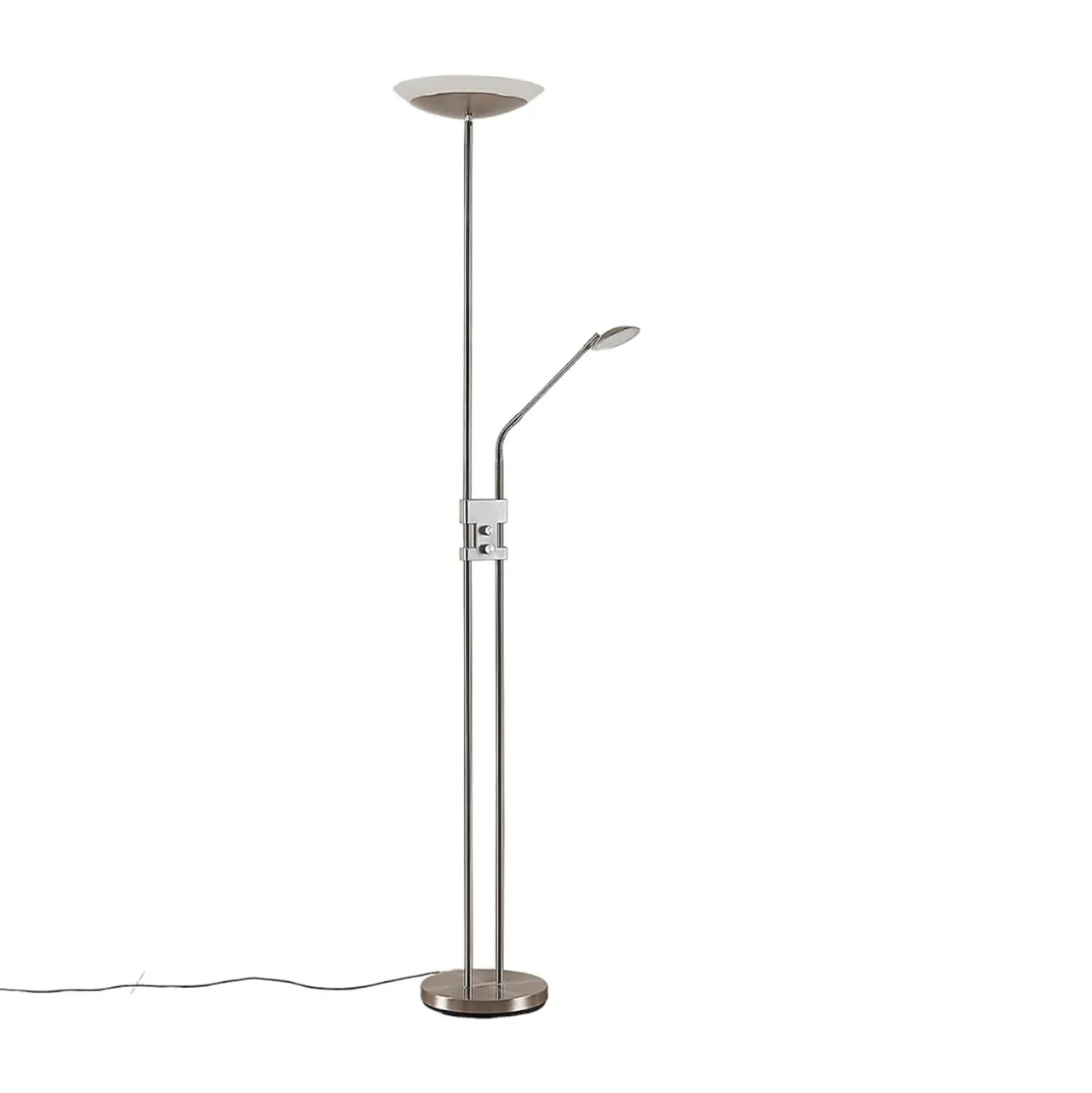 Lindby LED-lattiavalo Jonne, pyöreä, lukuvarsi, himmennettävä, 180 cm