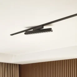 Lindby LED-nauha 48 V Lumaro, musta, 24 pistettä, himmennettävä