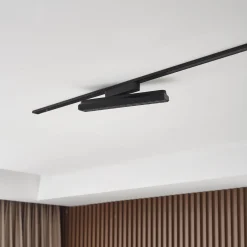 Lindby LED-nauha 48 V Lumaro, musta, 24 pistettä, himmennettävä