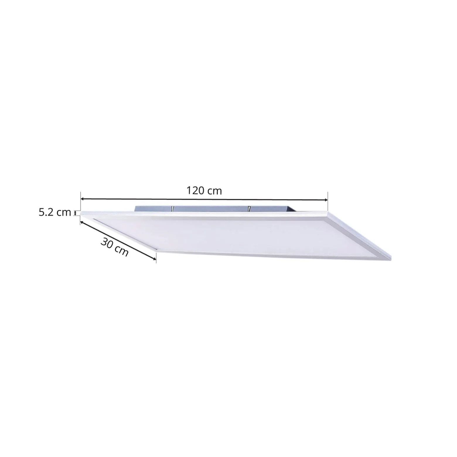 Lindby LED-paneeli Livel, CCT, 120 cm x 30 cm, kaukosäädin