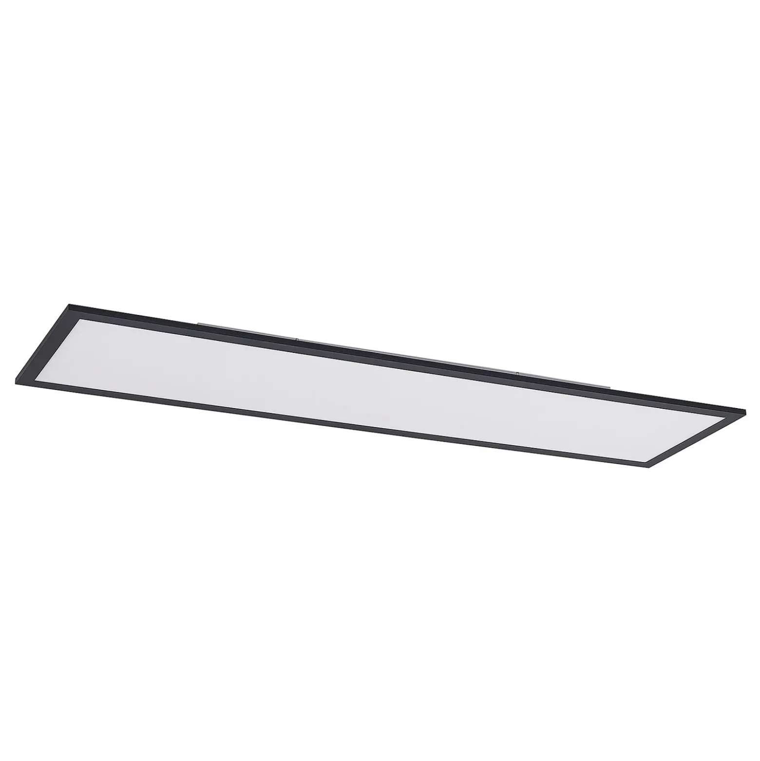 Lindby LED-paneeli Nelios, 120 x 30 cm, CCT, musta, metallia