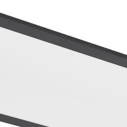 Lindby LED-paneeli Nelios, 120 x 30 cm, CCT, musta, metallia