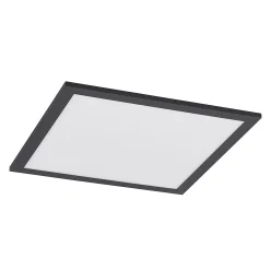 Lindby LED-paneeli Nelios, 40 x 40 cm, CCT, musta, metallia