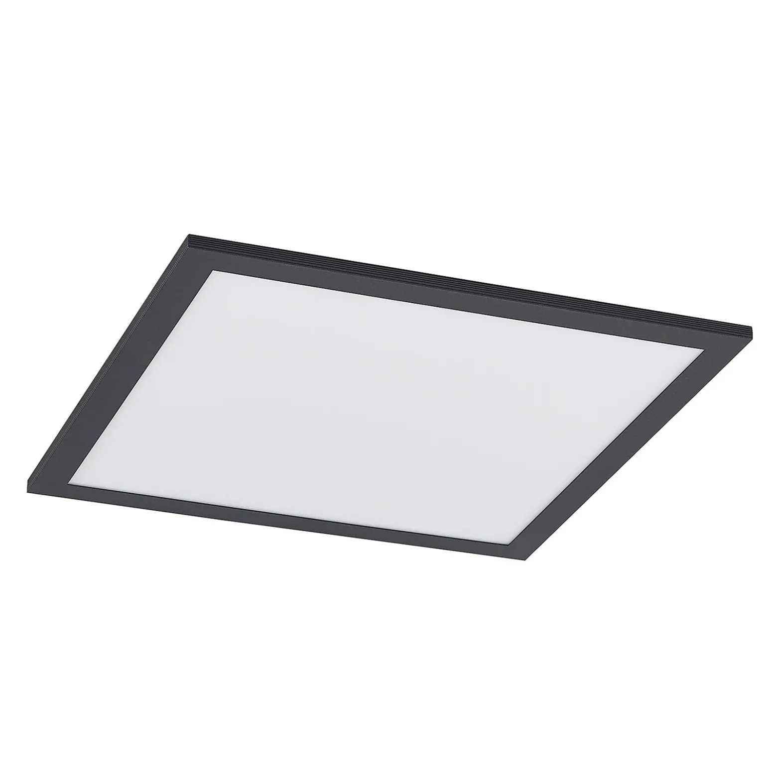 Lindby LED-paneeli Nelios, 40 x 40 cm, CCT, musta, metallia