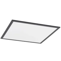 Lindby LED-paneeli Nelios, 62 x 62 cm, CCT, musta, metallia