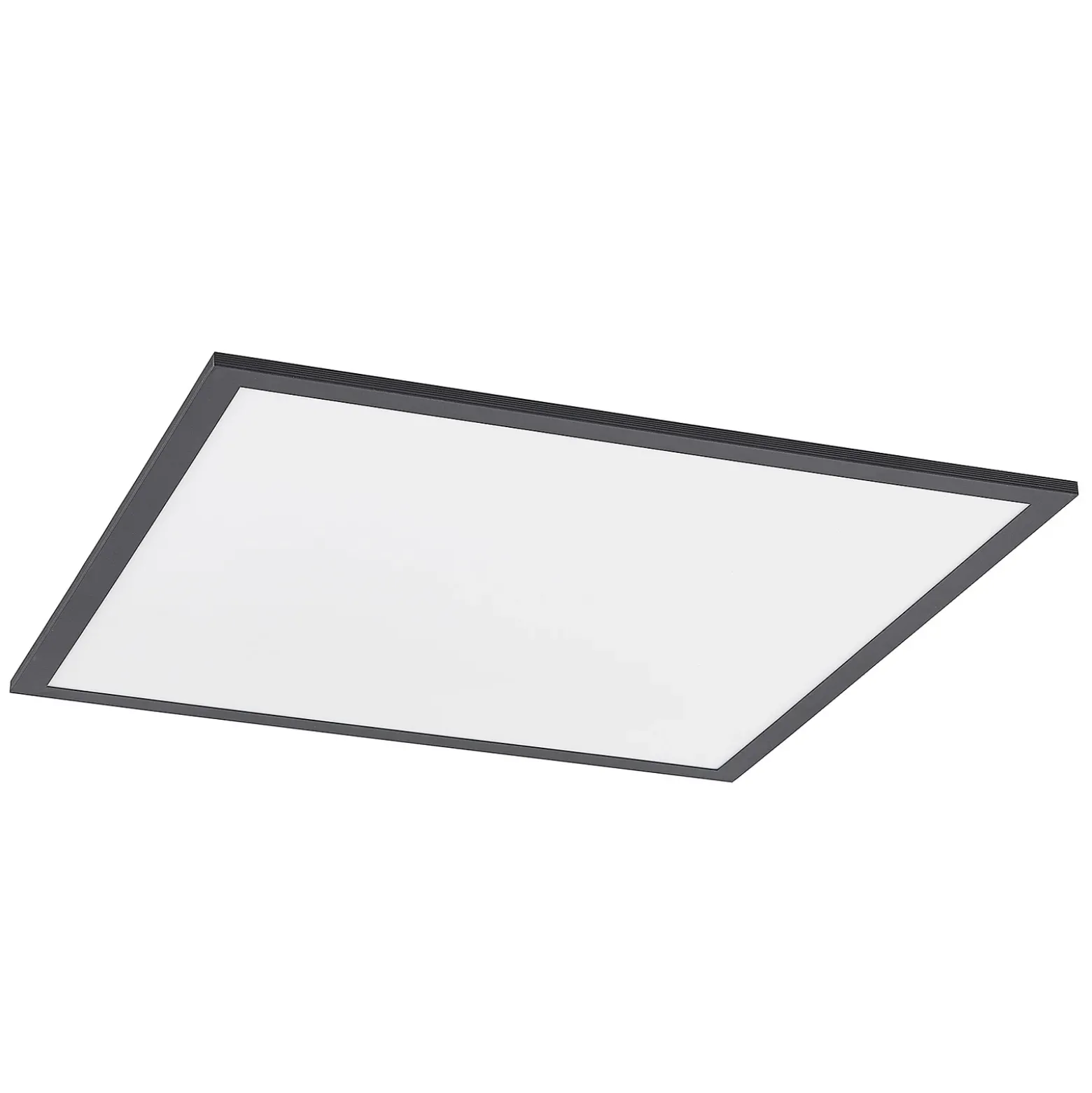 Lindby LED-paneeli Nelios, 62 x 62 cm, CCT, musta, metallia