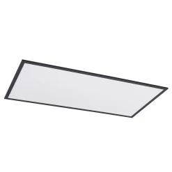Lindby LED-paneeli Nelios, 120 x 60 cm, CCT, musta, metallia