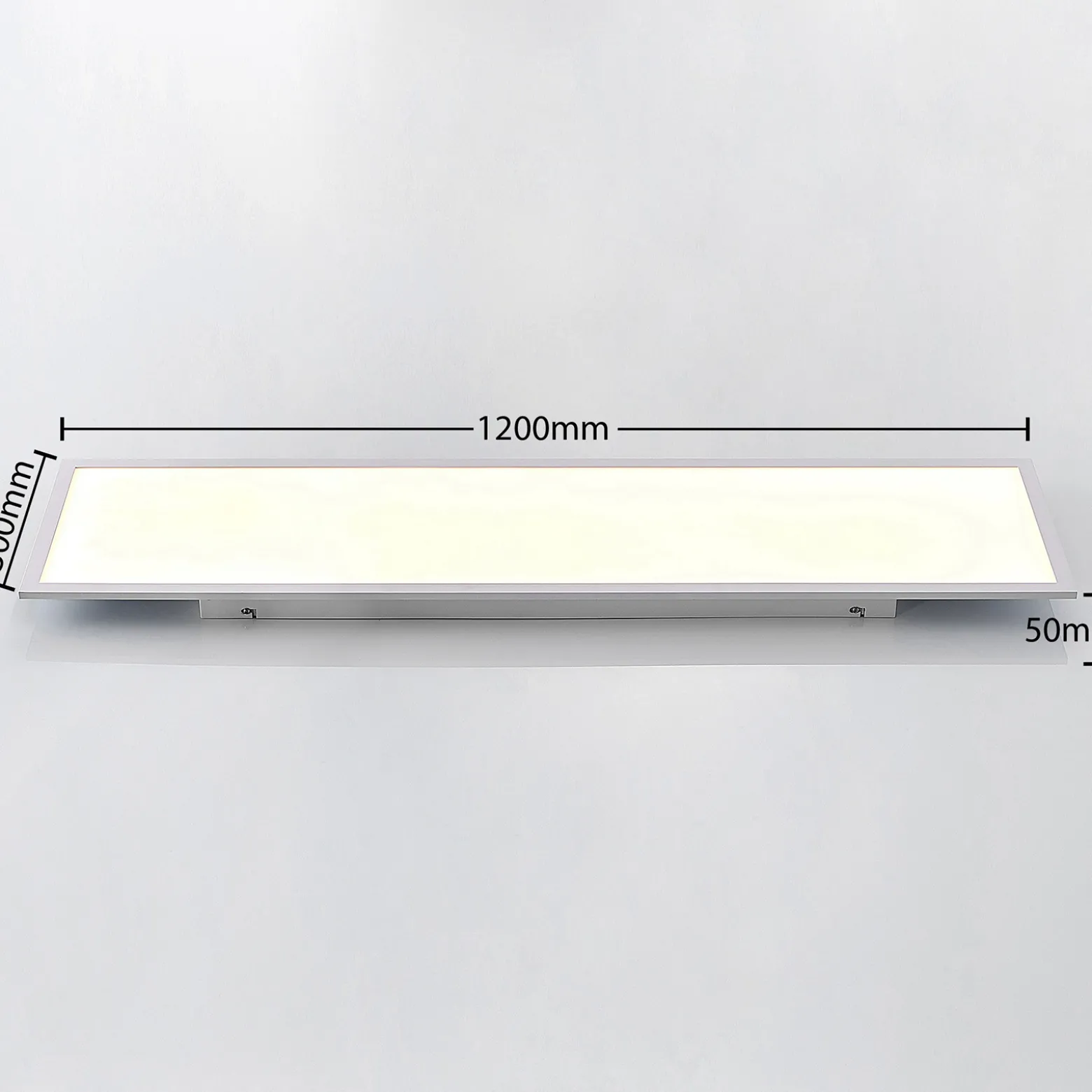 Lindby LED-paneeli Quais, 30 x 120 cm, valkoinen, alumiini, 4 000K