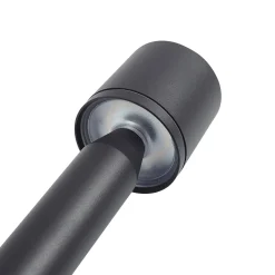 Lindby LED-polkujen valaisin Amila, musta, alumiinia, IP54