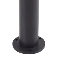 Lindby LED-polkujen valaisin Amila, musta, alumiinia, IP54