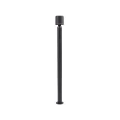 Lindby LED-polkujen valaisin Amila, musta, alumiinia, IP54