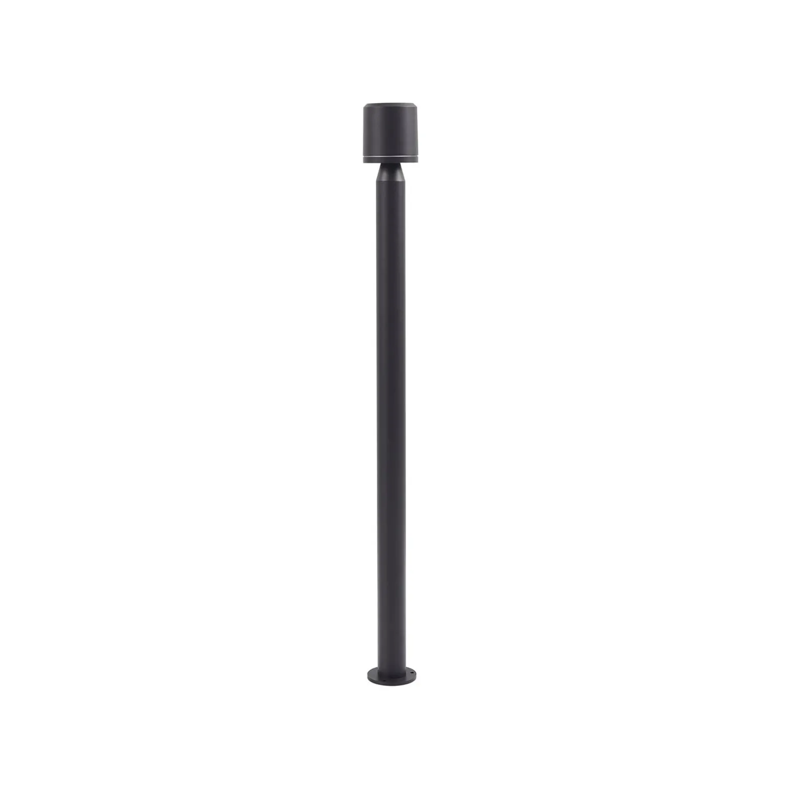Lindby LED-polkujen valaisin Amila, musta, alumiinia, IP54