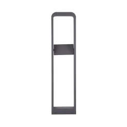 Lindby LED-polkujen valaisin Darko, 100cm, harmaa, metalli, IP54